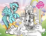 Rainbow Dash en su palacio