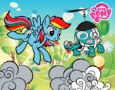 Rainbow Dash y la tortuga tanque