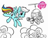 Rainbow Dash y la tortuga tanque