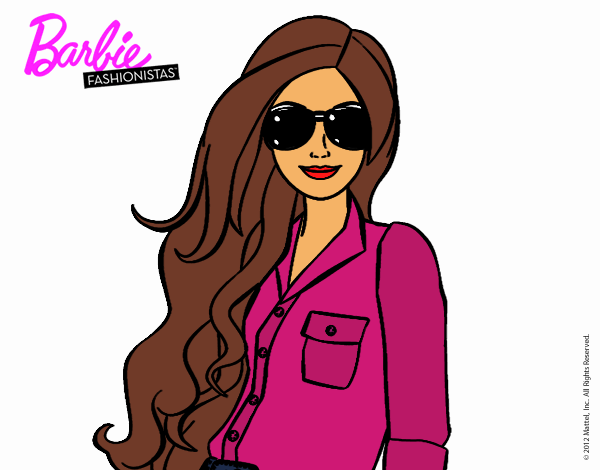 Barbie con gafas de sol