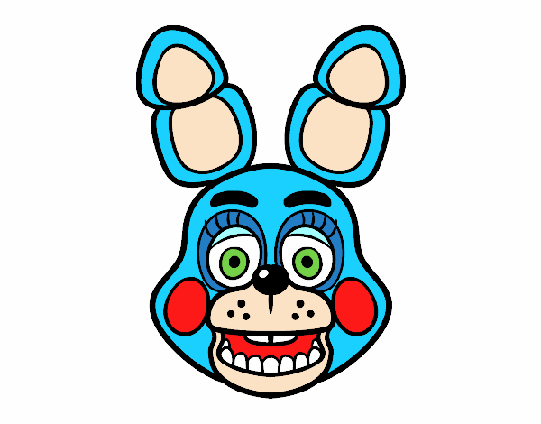 Cara de Toy Bonnie de Five Nights at Freddy's