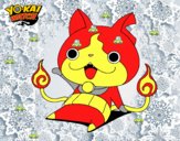 Jibanyan saludando