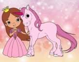 Princesa y unicornio