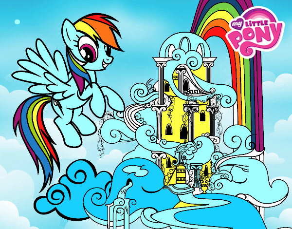 Rainbow Dash en su palacio