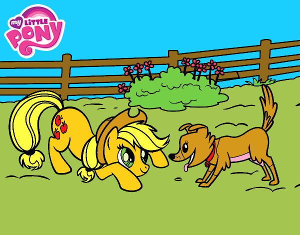 Applejack y Winona