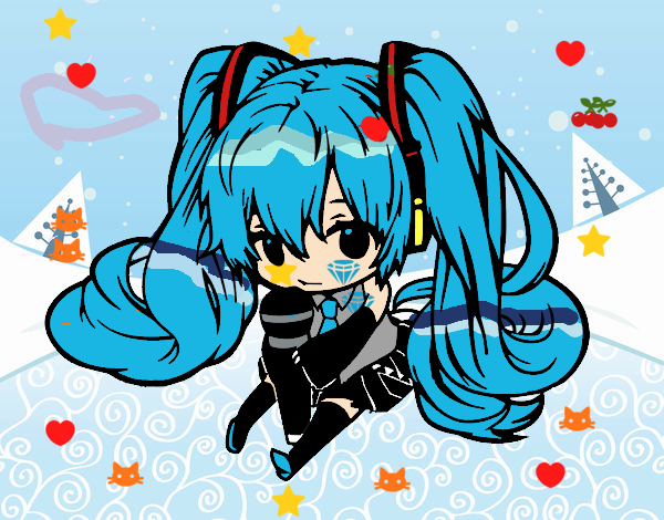 Miku Chibi vocaloid