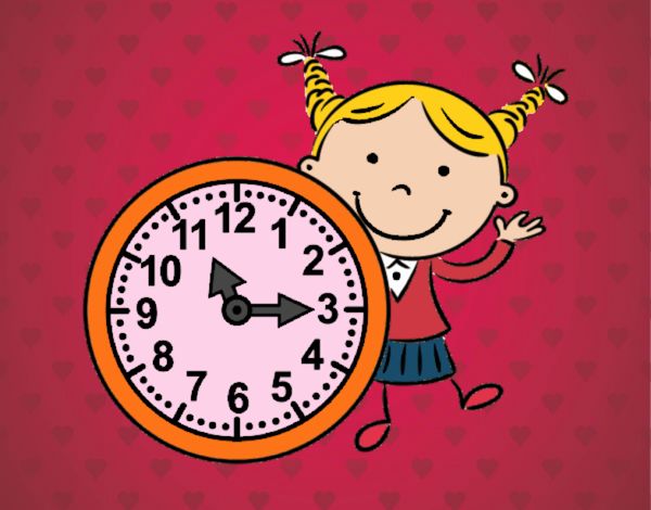 Niña con reloj