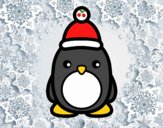 Pingüino navideño