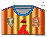 Camiseta del mundial de fútbol 2014 de España