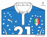 Camiseta del mundial de fútbol 2014 de Italia