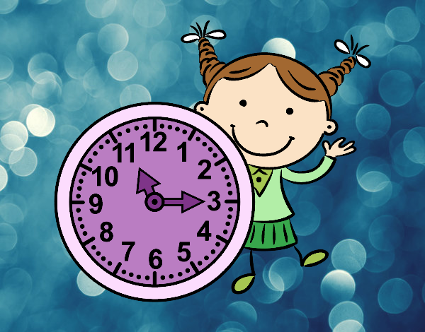 Niña con reloj