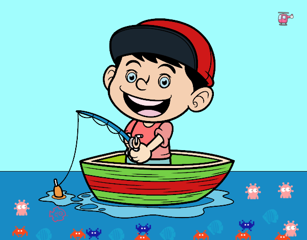 Niño pescando