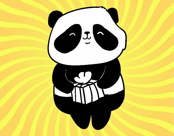 Panda con regalo