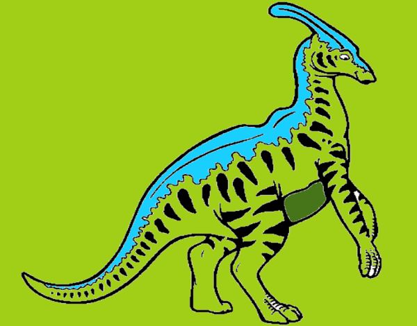 Parasaurolofus con rayas