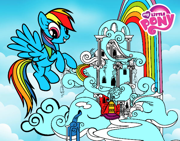 Rainbow Dash en su palacio