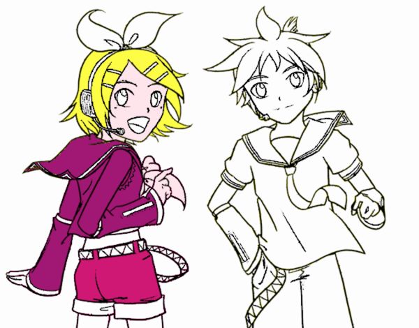 Rin y Len Kagamine Vocaloid