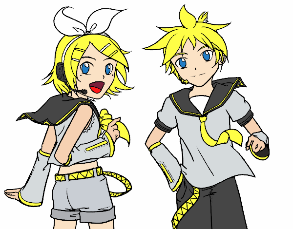 Rin y Len Kagamine Vocaloid