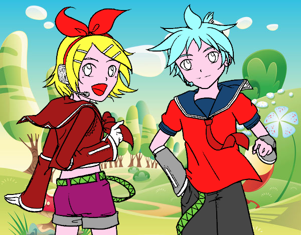 Rin y Len Kagamine Vocaloid