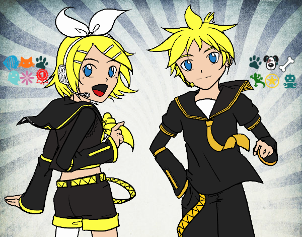 Rin y Len Kagamine Vocaloid