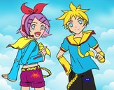 Rin y Len Kagamine Vocaloid