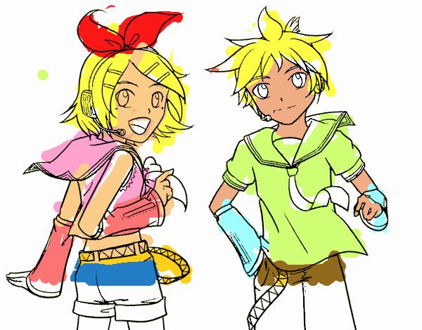 Rin y Len Kagamine Vocaloid