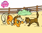 Applejack y Winona