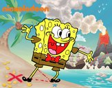 Bob Esponja saludando