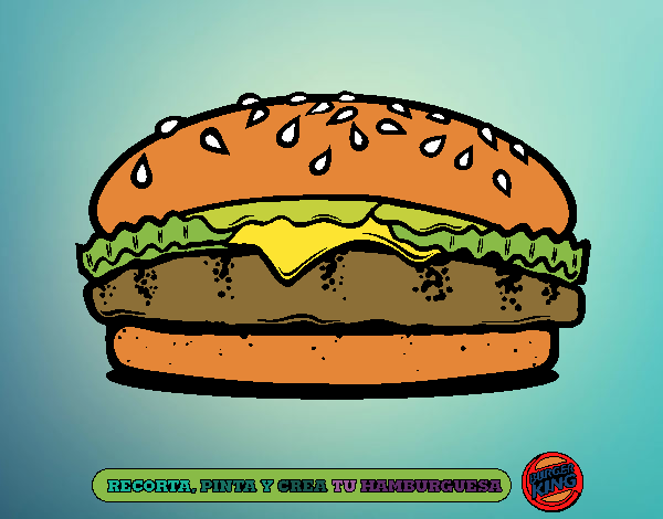 Dibujo de Crea tu hamburguesa pintado por en  el día 08-02-22 a  las 07:07:26. Imprime, pinta o colorea tus propios dibujos!