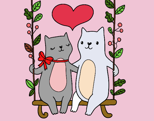 Gatitos enamorados