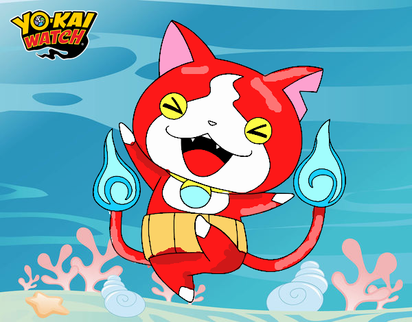 Jibanyan feliz