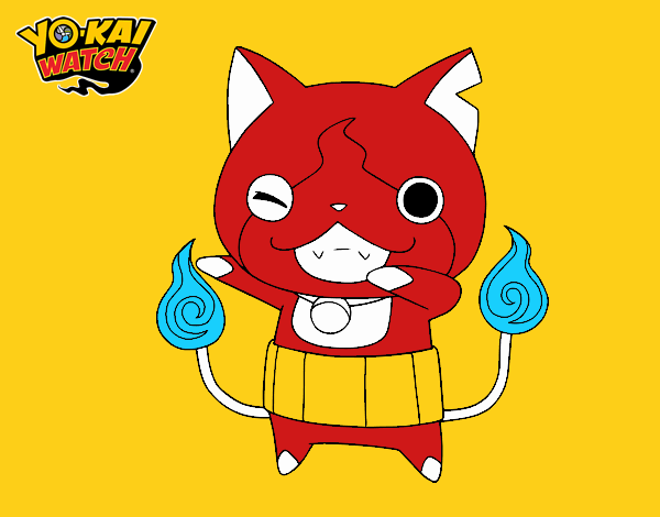 Jibanyan guiñando el ojo