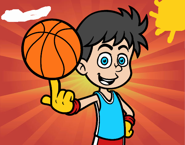 Jugador de baloncesto junior