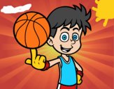 Jugador de baloncesto junior