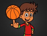 Jugador de baloncesto junior