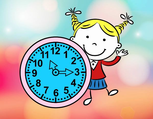 Niña con reloj