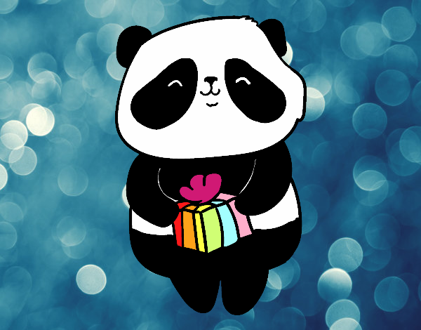 Panda con regalo