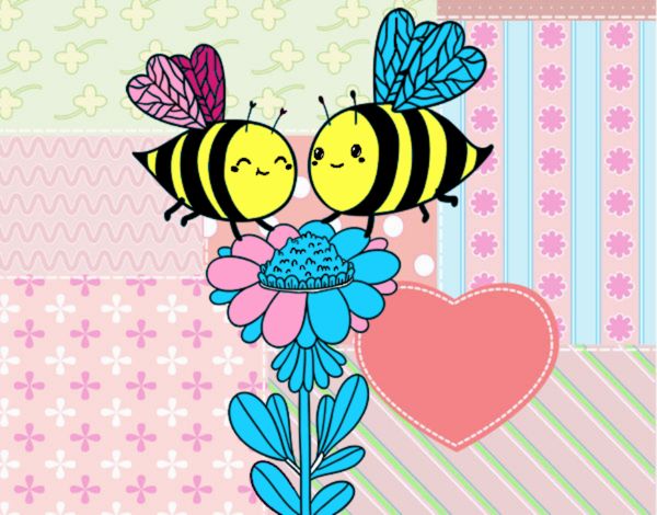 Pareja de abejas