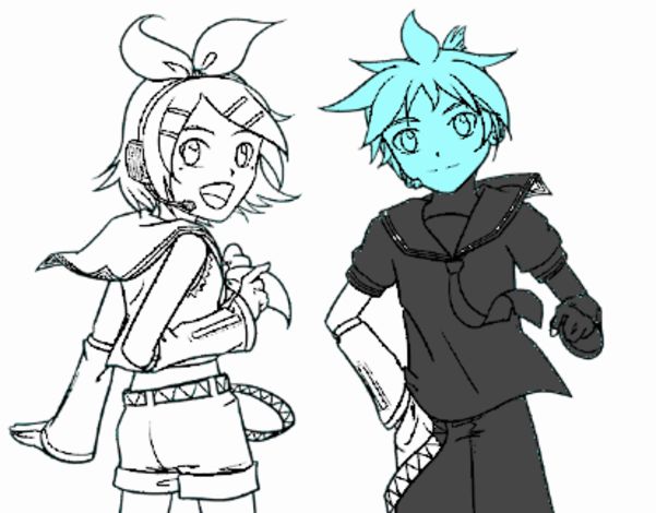 Rin y Len Kagamine Vocaloid