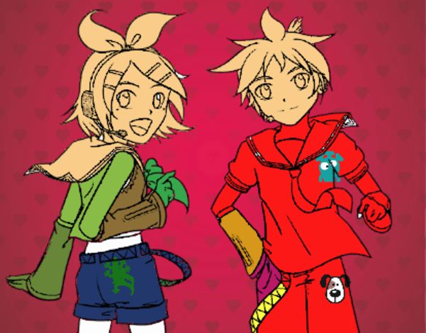 Rin y Len Kagamine Vocaloid