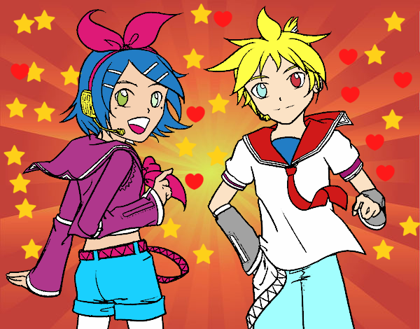 Rin y Len Kagamine Vocaloid