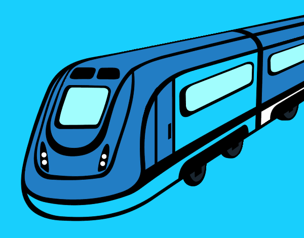Dibujo de Tren de alta velocidad pintado por en el día 08-02-22 a las 18:46:22. Imprime, pinta o colorea tus propios dibujos!
