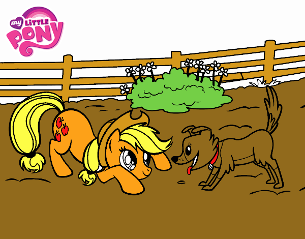 Applejack y Winona