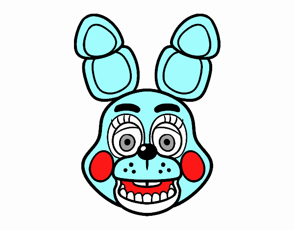 Cara de Toy Bonnie de Five Nights at Freddy's