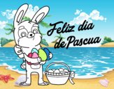 Conejo con muchos huevos de Pascua