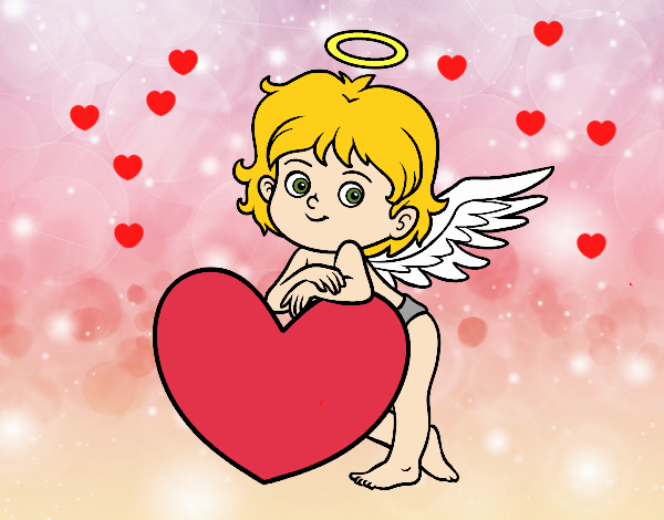 ángel en san Valentín