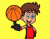 Jugador de baloncesto junior