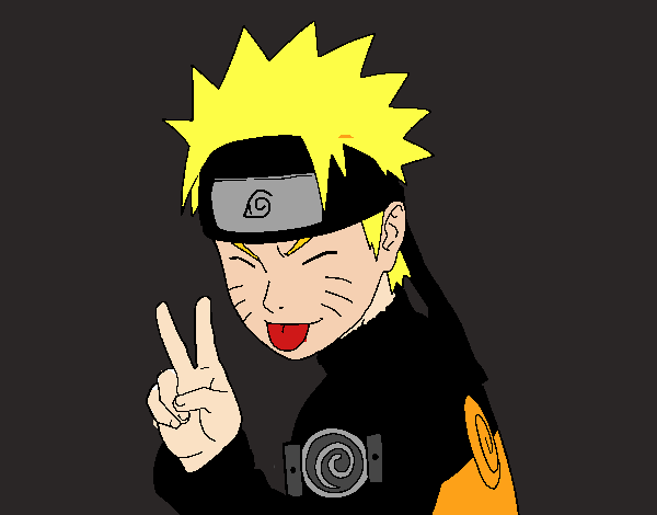 Naruto sacando lengua