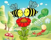 Pareja de abejas