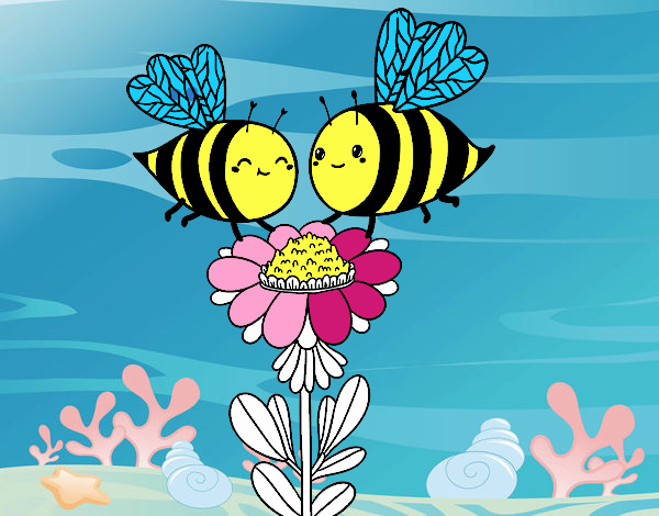 Pareja de abejas