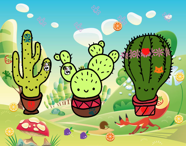 3 cactus 3 hermanos